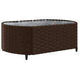 vidaXL 9-piece Lounge Set with cushions poly rattan black