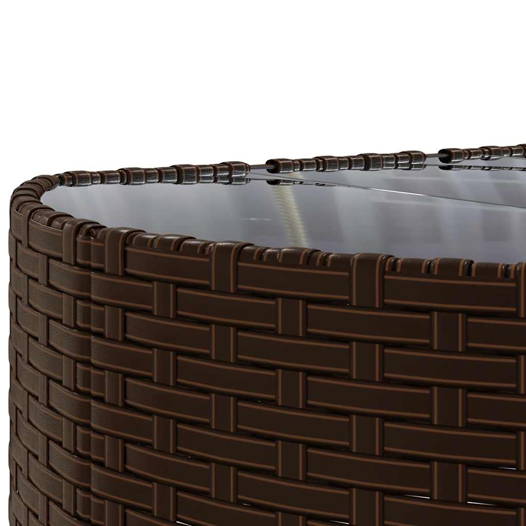 vidaXL 9-piece Lounge Set with cushions poly rattan black