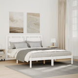 vidaXL Bed frame solid wood black 75x190 cm