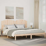 vidaXL Cadre de lit massif vert grenenhout noir 75x190 cm