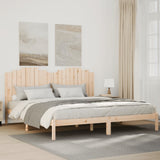 vidaXL Cadre de lit massif vert grenenhout noir 75x190 cm