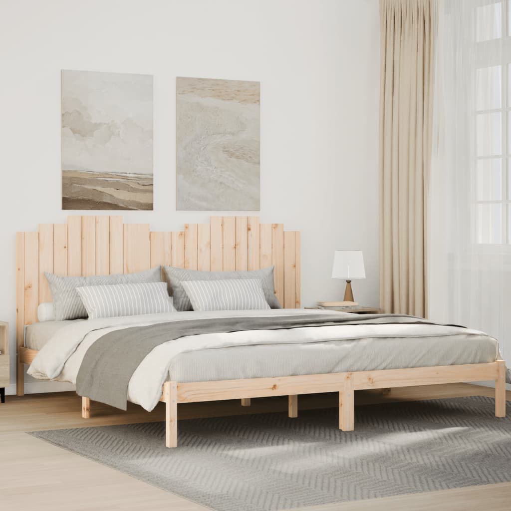 vidaXL Cadre de lit massif vert grenenhout noir 75x190 cm