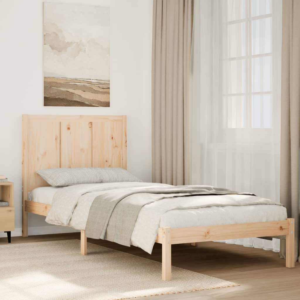 vidaXL Bedframe zonder matras massief grenenhout 120x190 cm