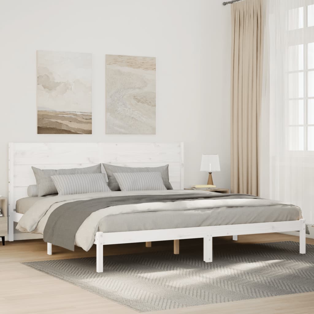 vidaXL Bed Frame Solid Wood 75x190 cm