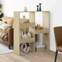 vidaXL Kamerscherm 100x33x115 cm bewerkt hout wit