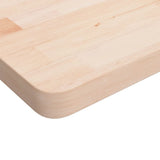 vidaXL Werkbank rechthoekig 100x60x81,5 cm massief eikenhout