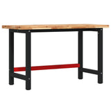 vidaXL Werkbank rechthoekig 100x60x83 cm massief acaciahout