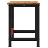 vidaXL Workbench 100x60x81.5 cm Solid Oak Wood