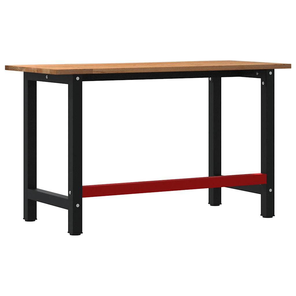 vidaXL Workbench 100x60x81.5 cm Solid Oak Wood