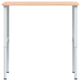 vidaXL Werkbank rechthoekig 100x60x(71,5-98) cm massief beukenhout