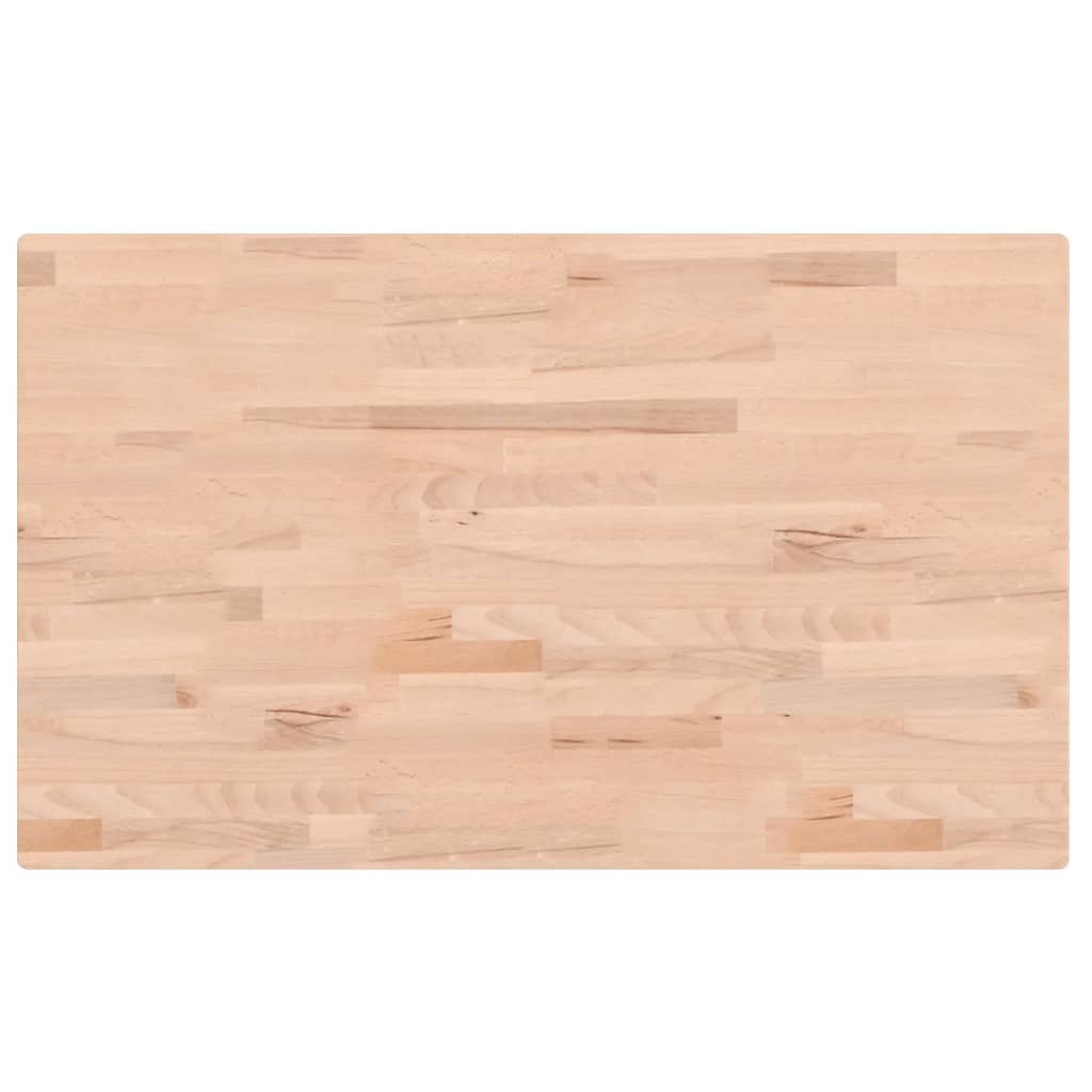 vidaXL Werkbank rechthoekig 100x60x(71,5-98) cm massief beukenhout