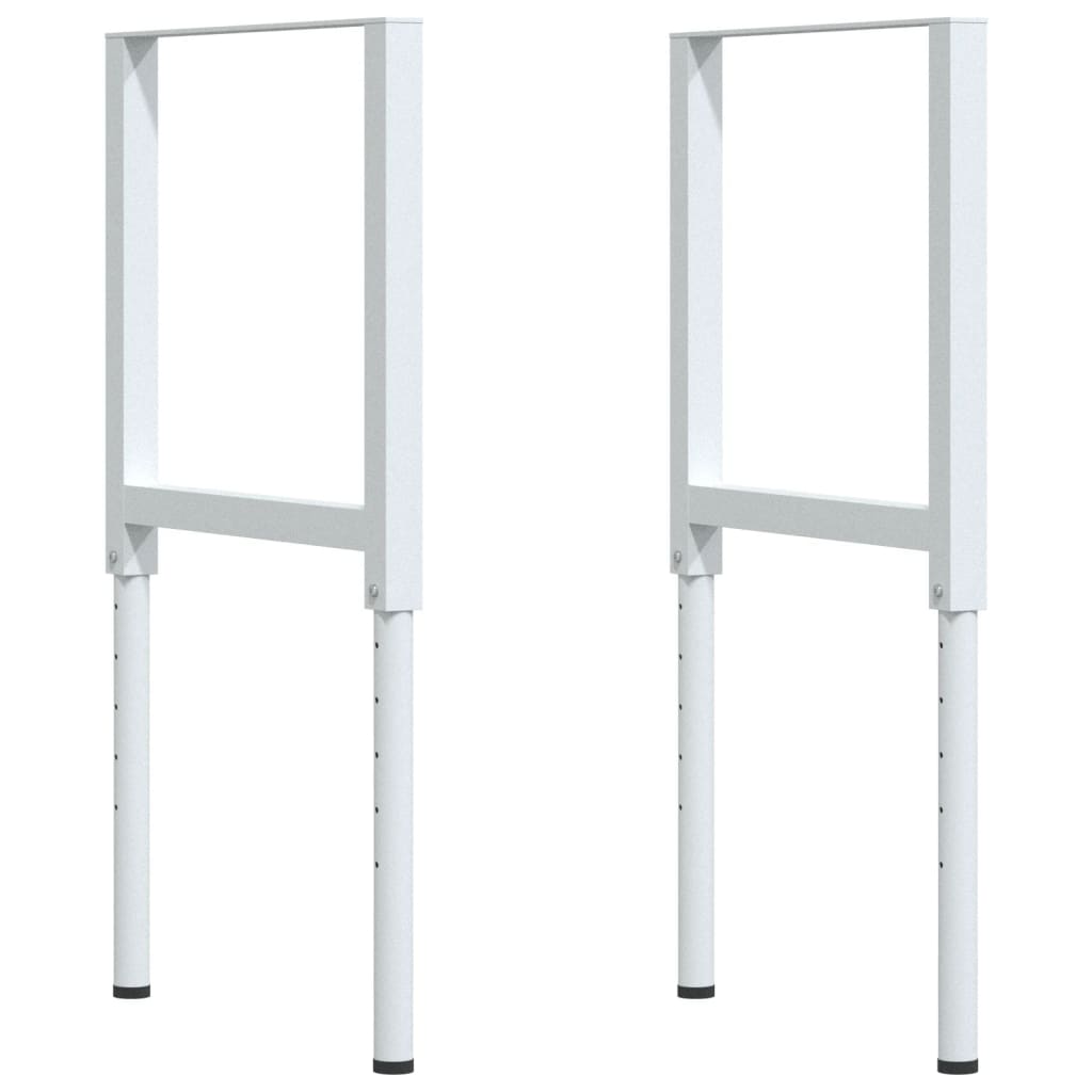 vidaXL Werkbank rechthoekig 80x60x(73-99,5) cm massief acaciahout