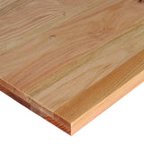 vidaXL Werkbank 80x60x(71,5-98) cm massief eikenhout