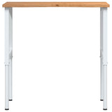 vidaXL Werkbank 80x60x(71,5-98) cm massief eikenhout