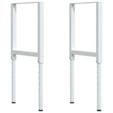 vidaXL Werkbank 80x60x(71,5-98) cm massief eikenhout