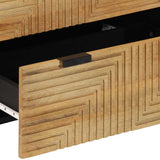 vidaXL Dressoirs 2 st 60x33x75 cm massief mango bruin
