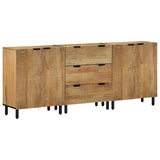 vidaXL Dressoir Set 3 st 180 x 33 x 75 cm Massief Acacia Hout