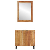 vidaXL 2-Piece Bathroom Cabinet Set Solid Mango Brown
