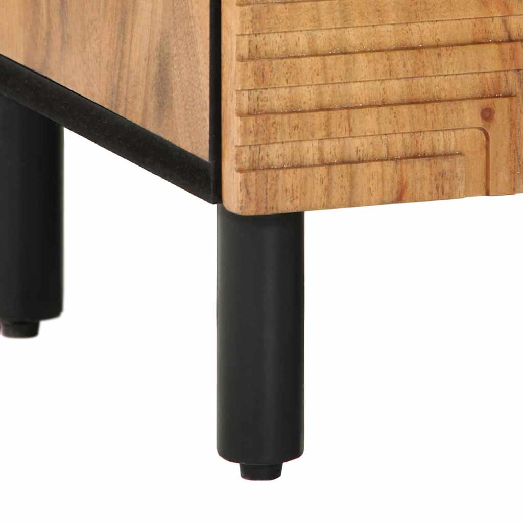 vidaXL 2-Piece Bathroom Cabinet Set Solid Mango Brown