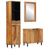 vidaXL Badkamerkast set 3 st Naturel 38 x 33 x 160 cm