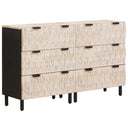vidaXL Dressoir 2 pcs Witte Was Afwerking 60 x 33 x 75 cm