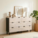 vidaXL Dressoir 2 pcs Witte Was Afwerking 60 x 33 x 75 cm