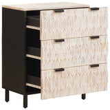 vidaXL Dressoir 2 pcs Witte Was Afwerking 60 x 33 x 75 cm