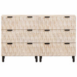 vidaXL Dressoir 2 pcs Witte Was Afwerking 60 x 33 x 75 cm