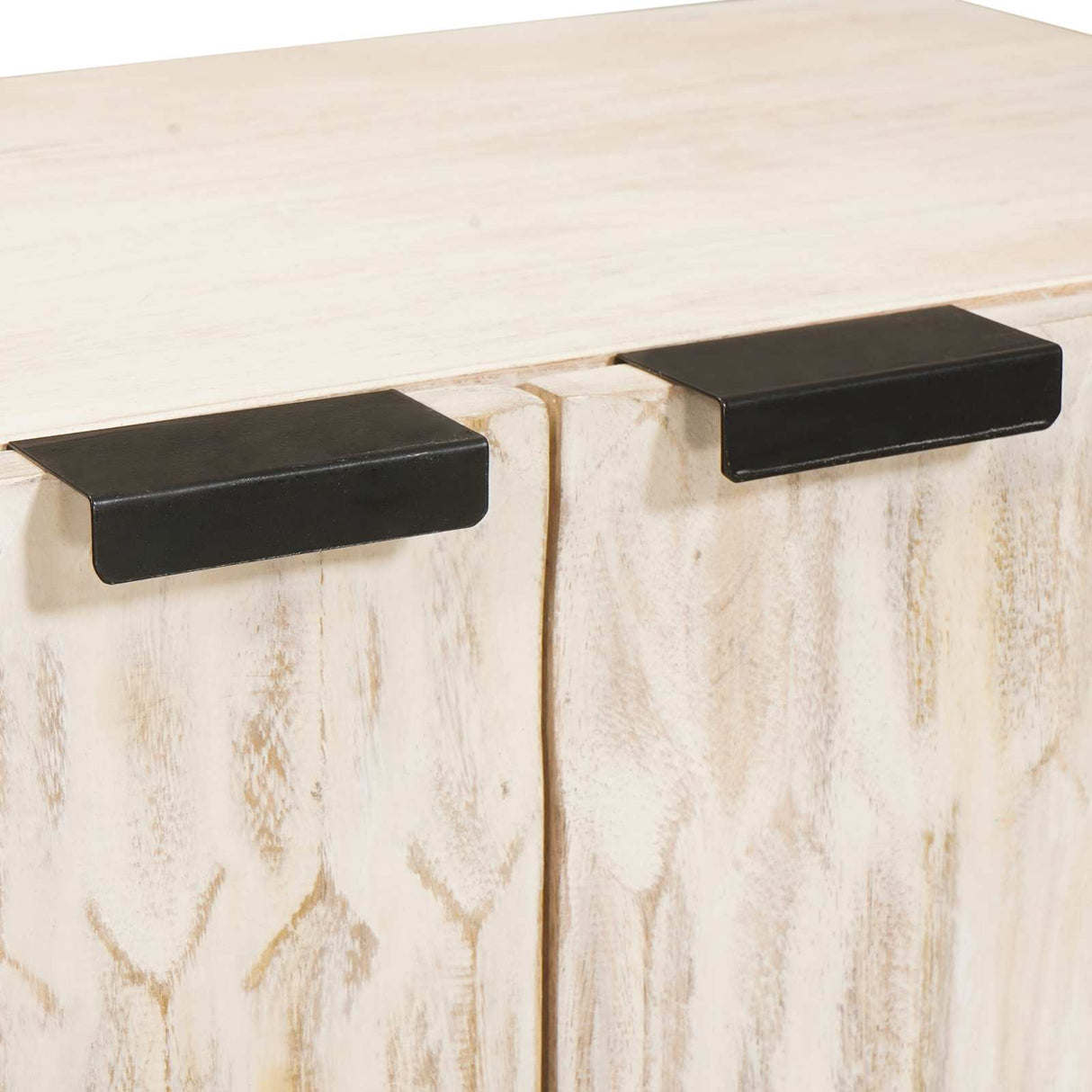 vidaXL Sideboard 3 pcs White Washed Finish 180 x 33 x 75 cm