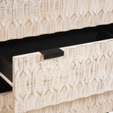 vidaXL Sideboard 3 pcs White Washed Finish 180 x 33 x 75 cm