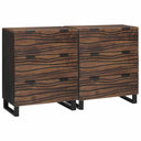 vidaXL Dressoir Set 2 pcs Naturel 60 x 33,5 x 75 cm Massief Mango Hout