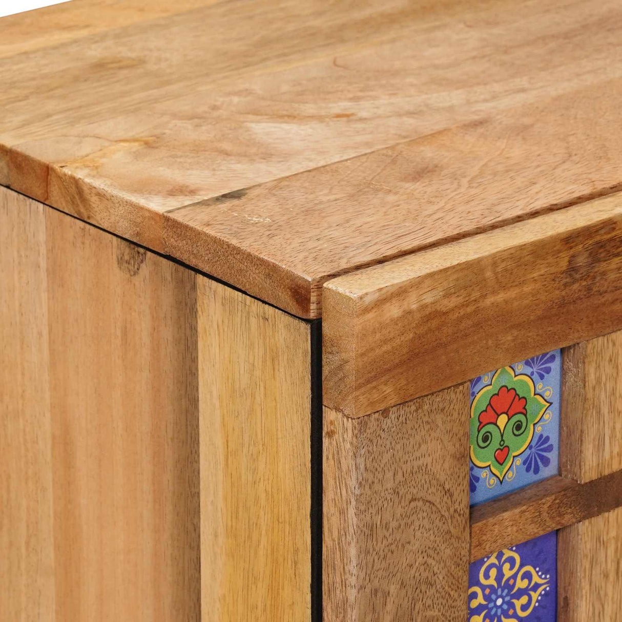 vidaXL Dressoir 3 pcs Naturel 60 x 33,5 x 75 cm Massief Mango Hout