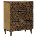 vidaXL Dressoir 3 pcs Wit 60 x 33,5 x 75 cm Massief Mango Hout