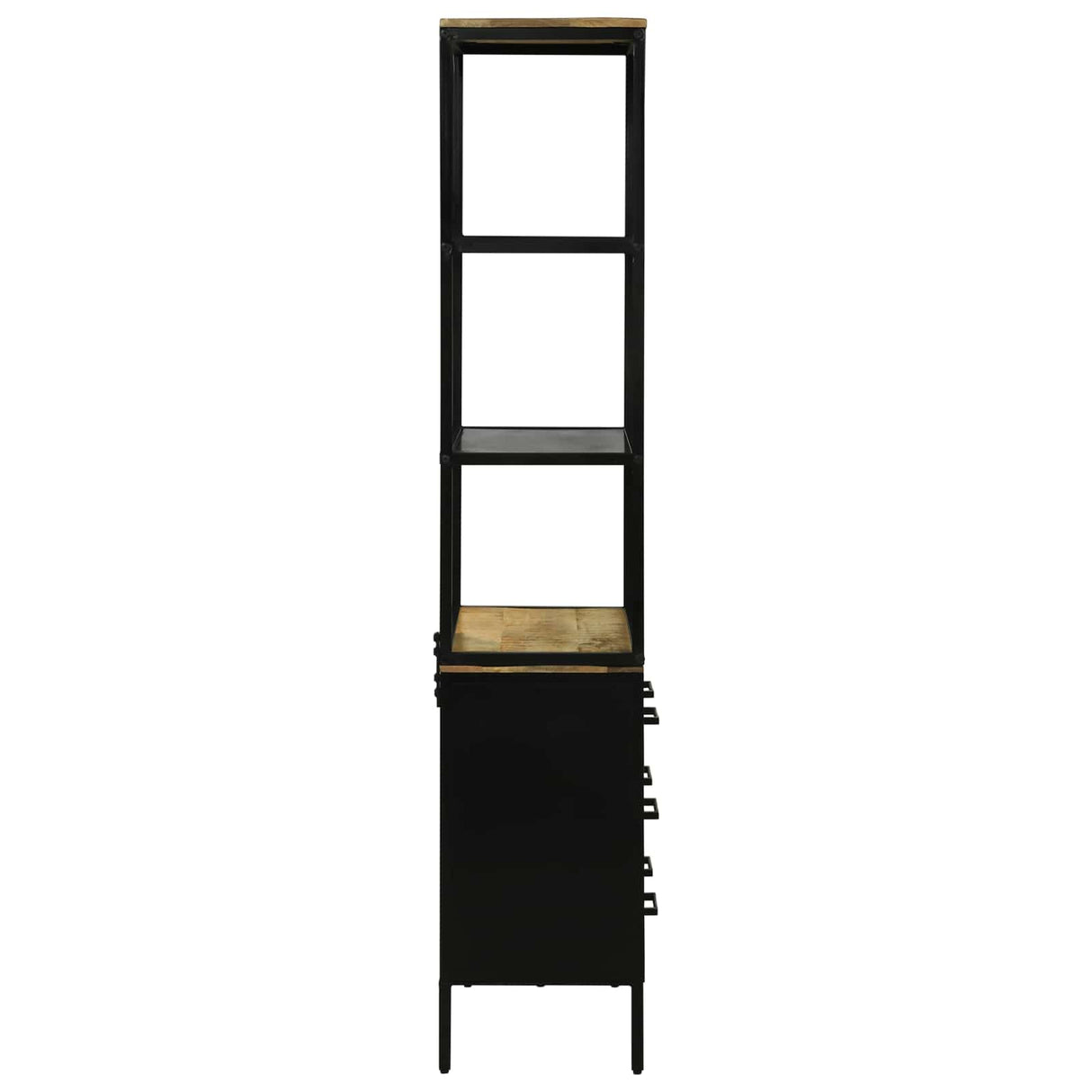 vidaXL Highboard met lade Bruin 70 x 35 x 180 cm Massief Mango Hout