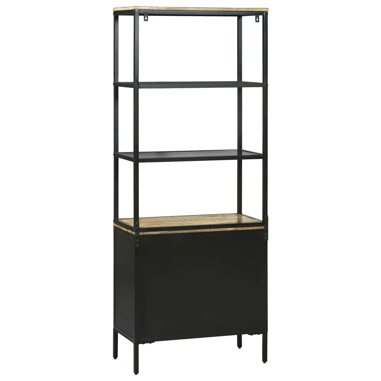 vidaXL Highboard met lade Bruin 70 x 35 x 180 cm Massief Mango Hout