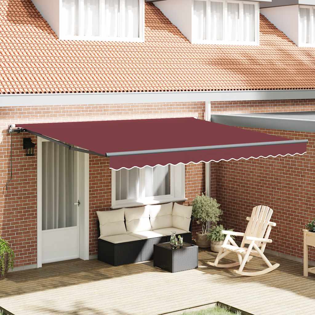 vidaXL Luifel handmatig uittrekbaar 300x250 cm antraciet