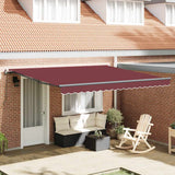 vidaXL Luifel handmatig uittrekbaar 300x250 cm antraciet