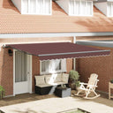 vidaXL Luifel handmatig uittrekbaar 300x250 cm antraciet