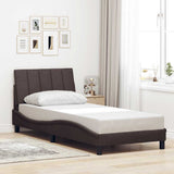 vidaXL Bed Frame without Mattress "Hanko" 80x200 cm Fabric Light Grey