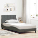 vidaXL Cadre de lit pour matelas "Hanko" 80x200 cm gris gris