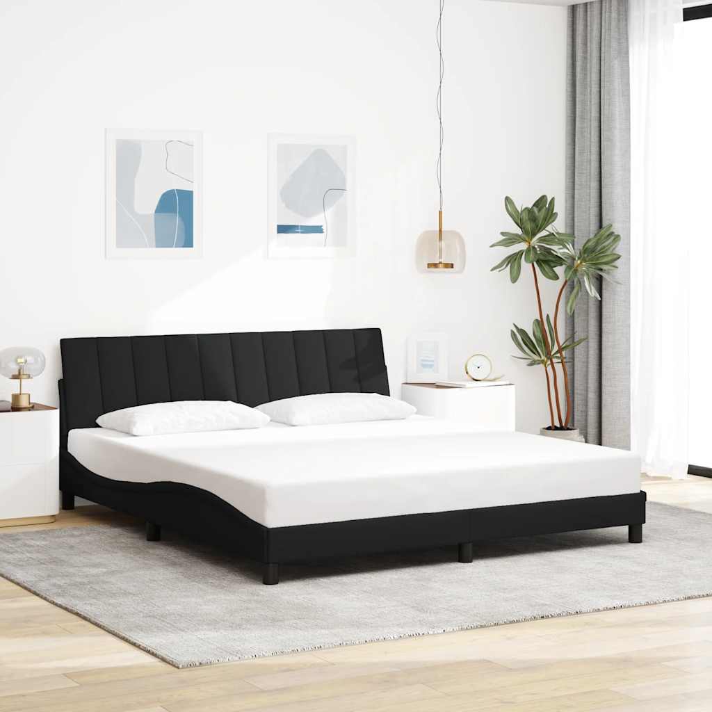 vidaXL Bed Frame without Mattress "Hanko" 80x200 cm Fabric Light Grey