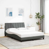 vidaXL Bed Frame without Mattress "Hanko" 80x200 cm Fabric Light Grey