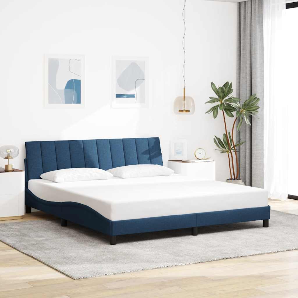 vidaXL Bed Frame without Mattress "Hanko" 80x200 cm Fabric Light Grey