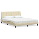 vidaXL Lit avec matelas "Hanko" avec coussins lumineux 80x200 cm