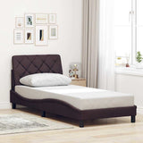 vidaXL Bedframe zonder matras 80x200 cm stof lichtgrijs