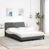 vidaXL Bedframe zonder matras 80x200 cm stof lichtgrijs