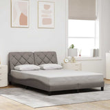 vidaXL Bedframe zonder matras 80x200 cm stof lichtgrijs