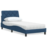 vidaXL Lit avec matelas en tissu lumineux 80x200 cm