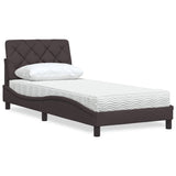 vidaXL Lit avec matelas en tissu lumineux 80x200 cm