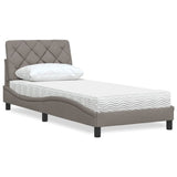 vidaXL Lit avec matelas en tissu lumineux 80x200 cm